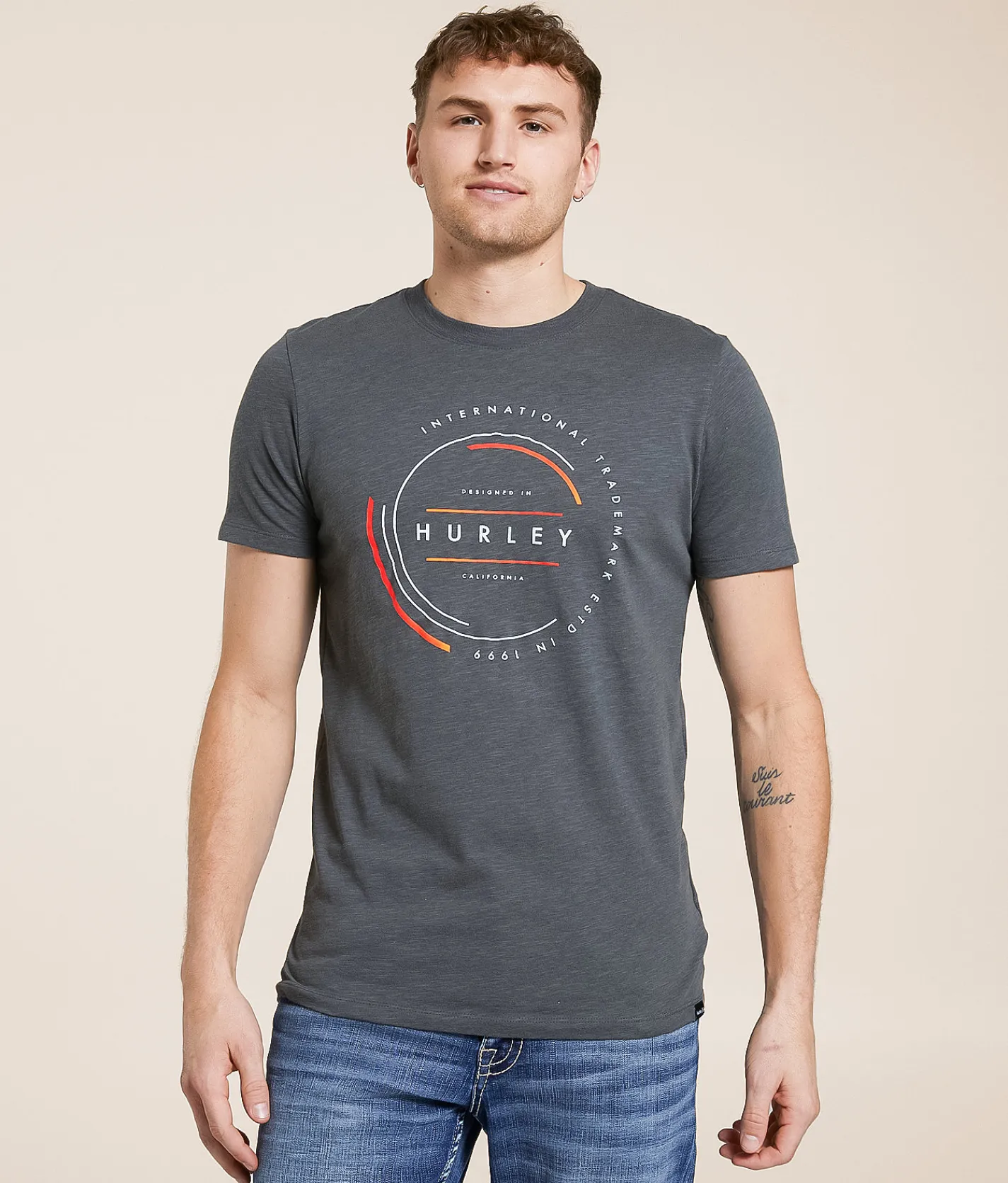 Hurley Loadout T-Shirt Dark Shadow Black