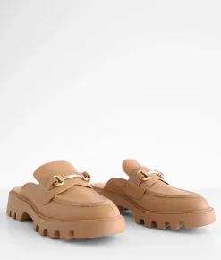 Shoes | London Rag Loafer Mule Shoe Camel