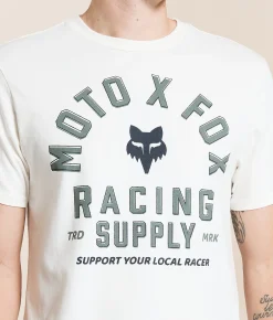 Tops|Graphic T-Shirts | Fox Local Racer T-Shirt Off White