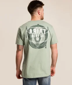 Tops | Ariat Locked Lasso T-Shirt Lily Pad