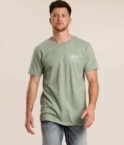 Tops | Ariat Locked Lasso T-Shirt Lily Pad