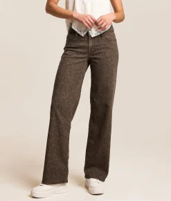 Jeans|Bottoms | HIDDEN Logan Cheetah Dad Stretch Jean Brown Cheetah