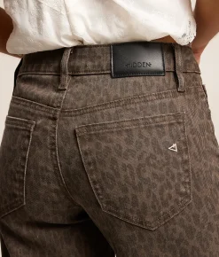 Jeans|Bottoms | HIDDEN Logan Cheetah Dad Stretch Jean Brown Cheetah