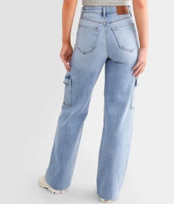 HIDDEN Logan Dad Cargo Stretch Jean Medium Light Discount