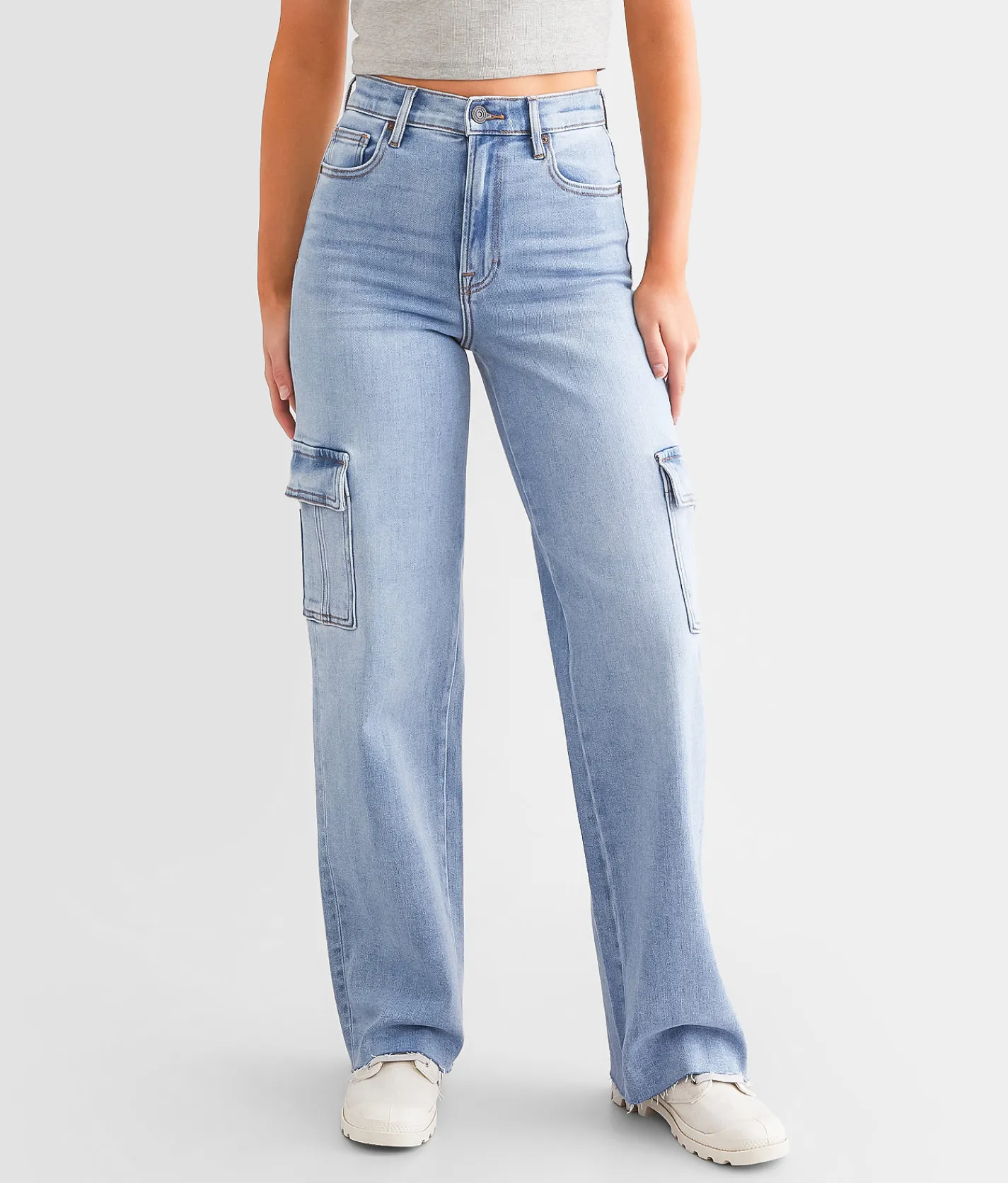 HIDDEN Logan Dad Cargo Stretch Jean Medium Light Discount