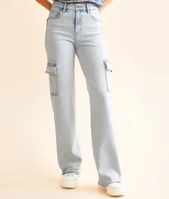 Jeans|Bottoms | HIDDEN Logan Dad Cargo Stretch Jean Light