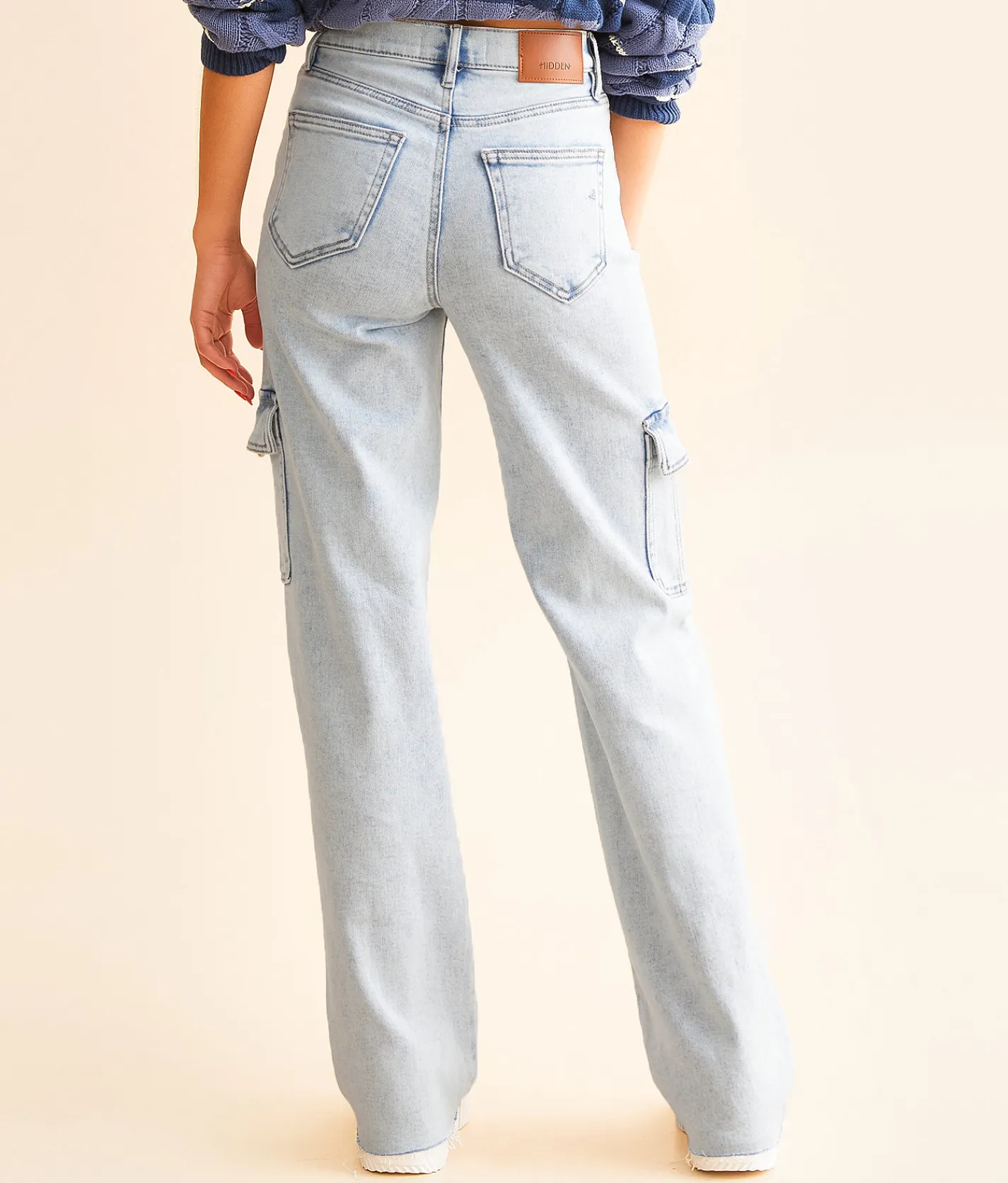 Jeans|Bottoms | HIDDEN Logan Dad Cargo Stretch Jean Light