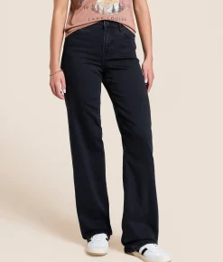 HIDDEN Logan Dad Stretch Jean Black