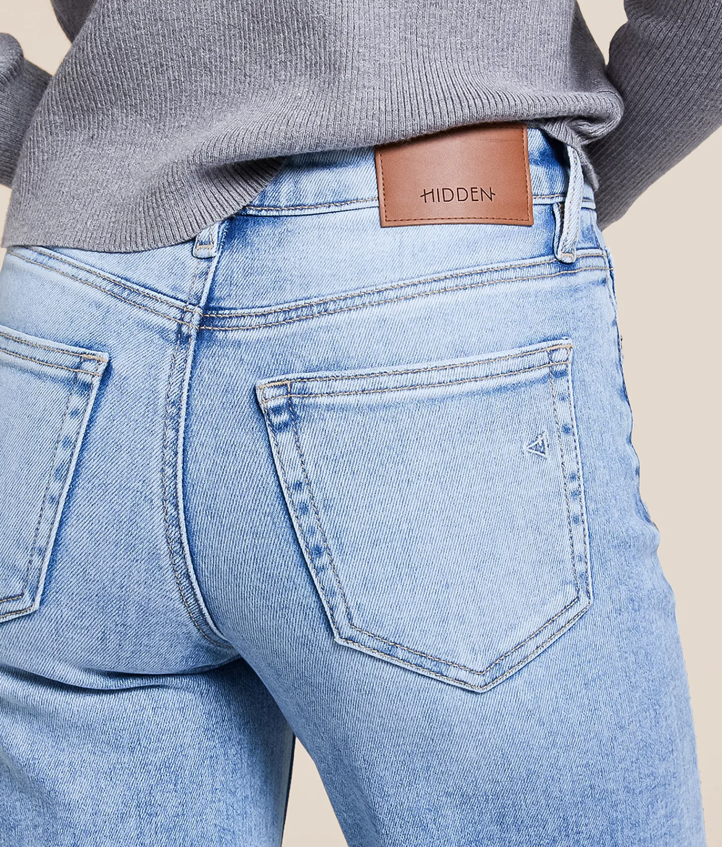 Jeans | HIDDEN Logan Rhinestone Dad Stretch Jean Light Rhinestone