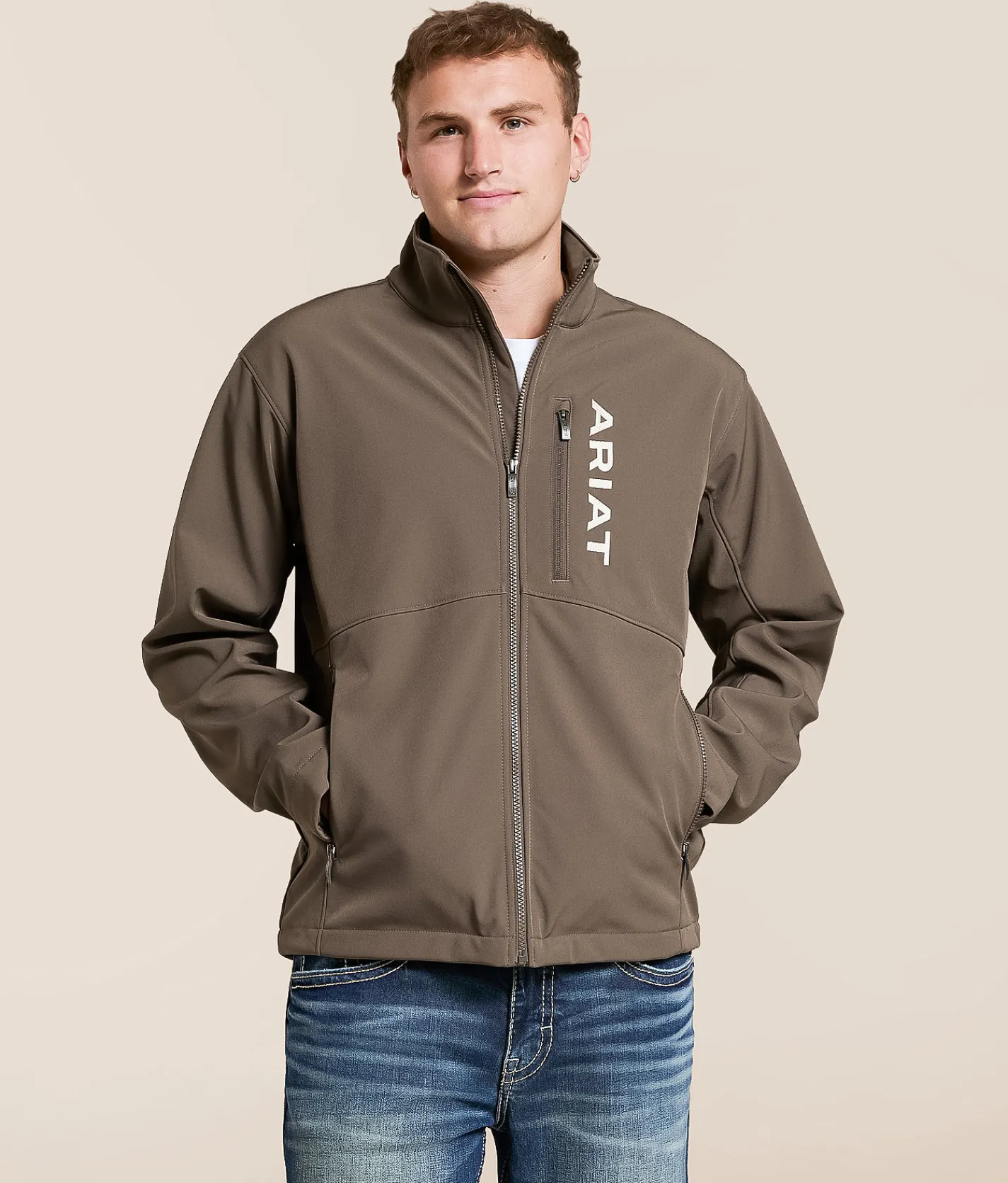 Ariat Logan Softshell Jacket Banyan Bark New