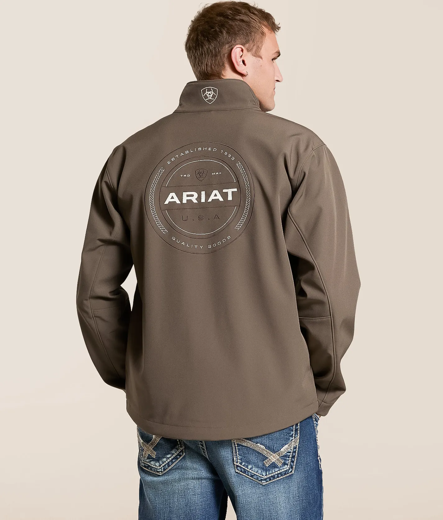 Ariat Logan Softshell Jacket Banyan Bark New