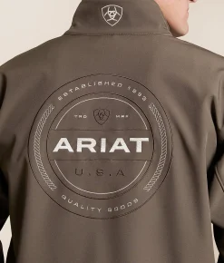 Ariat Logan Softshell Jacket Banyan Bark New
