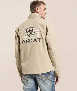 Tops|Coats & Jackets | Ariat Logan Softshell Jacket White Pepper