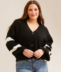 Wrangler® Logo Cardigan Sweater Black Sale