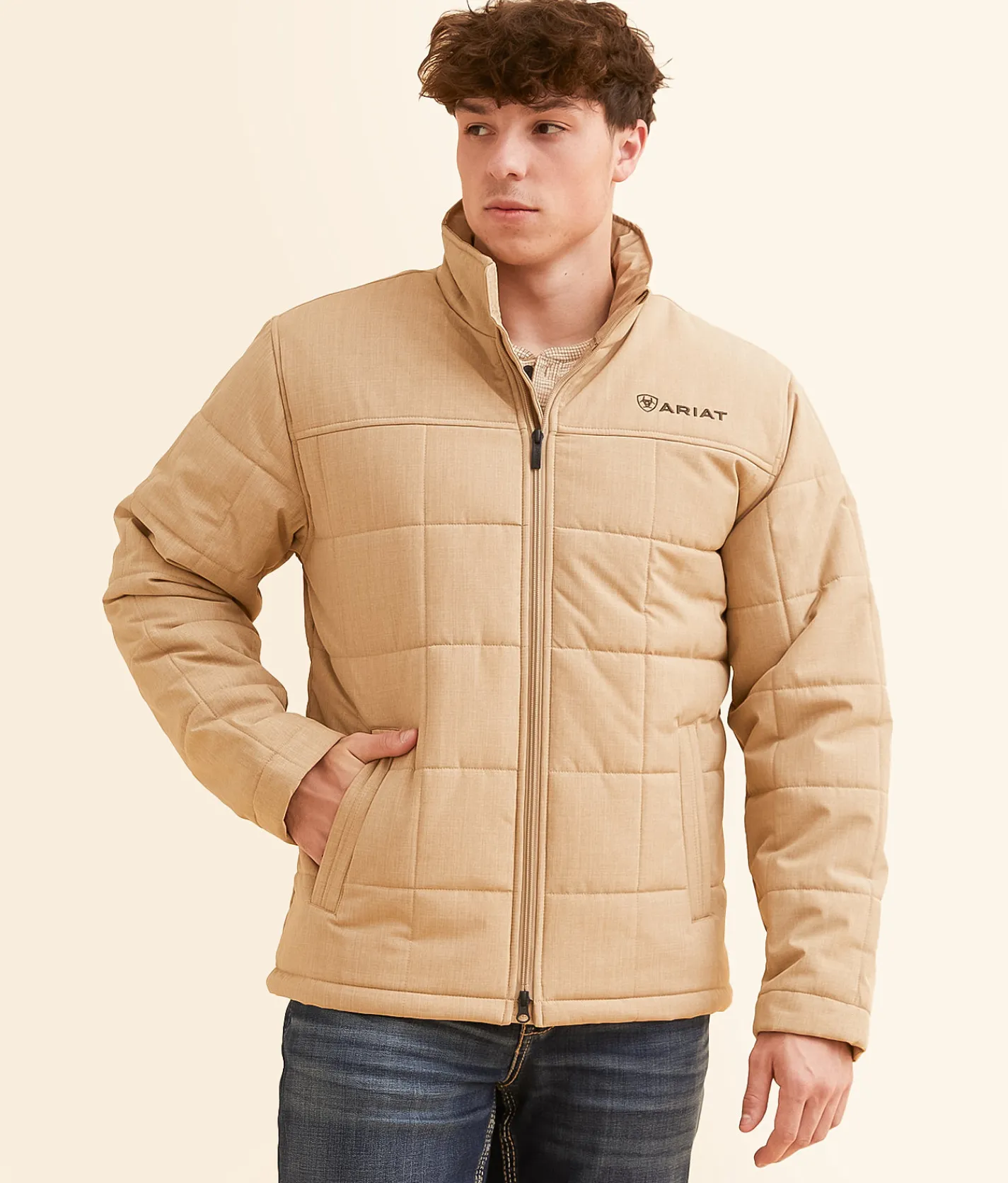 Ariat Logo Crius Insulated Jacket Cornstalk Heather Online