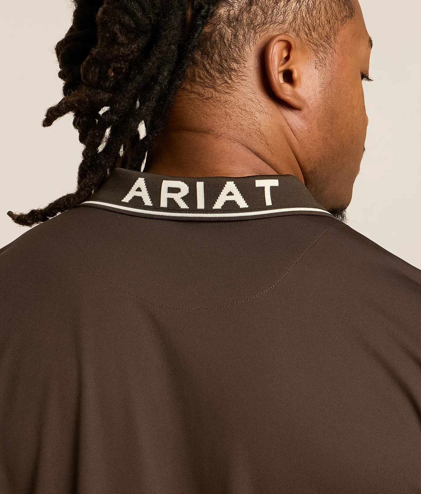 Tops | Ariat Logo Fitted Polo Turkish Coffee
