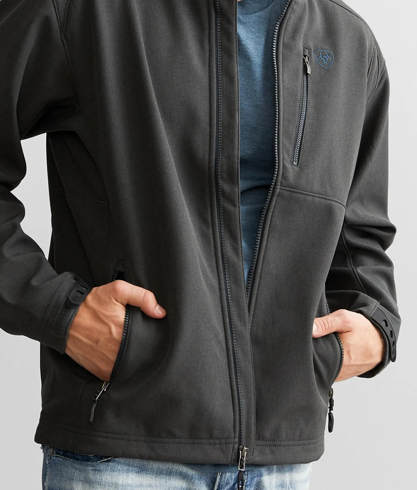 Ariat Logo 2.0 Patriot Softshell Jacket Charcoal Online