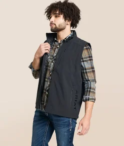 Tops|Coats & Jackets | Ariat Logo 2.0 Patriot Softshell Vest Black