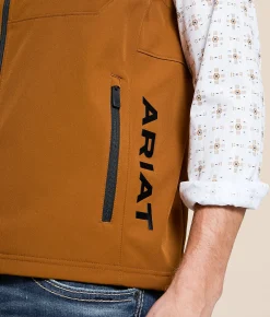 Ariat Logo 2.0 Patriot Softshell Vest Chestnut New