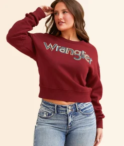 Wrangler® Logo Pullover Red Discount