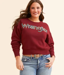 Wrangler® Logo Pullover Red Discount