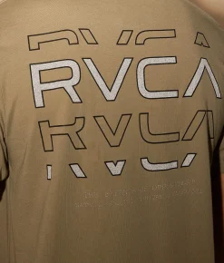 Graphic T-Shirts|Activewear | RVCA Logo Shatter Sport T-Shirt Covert Green
