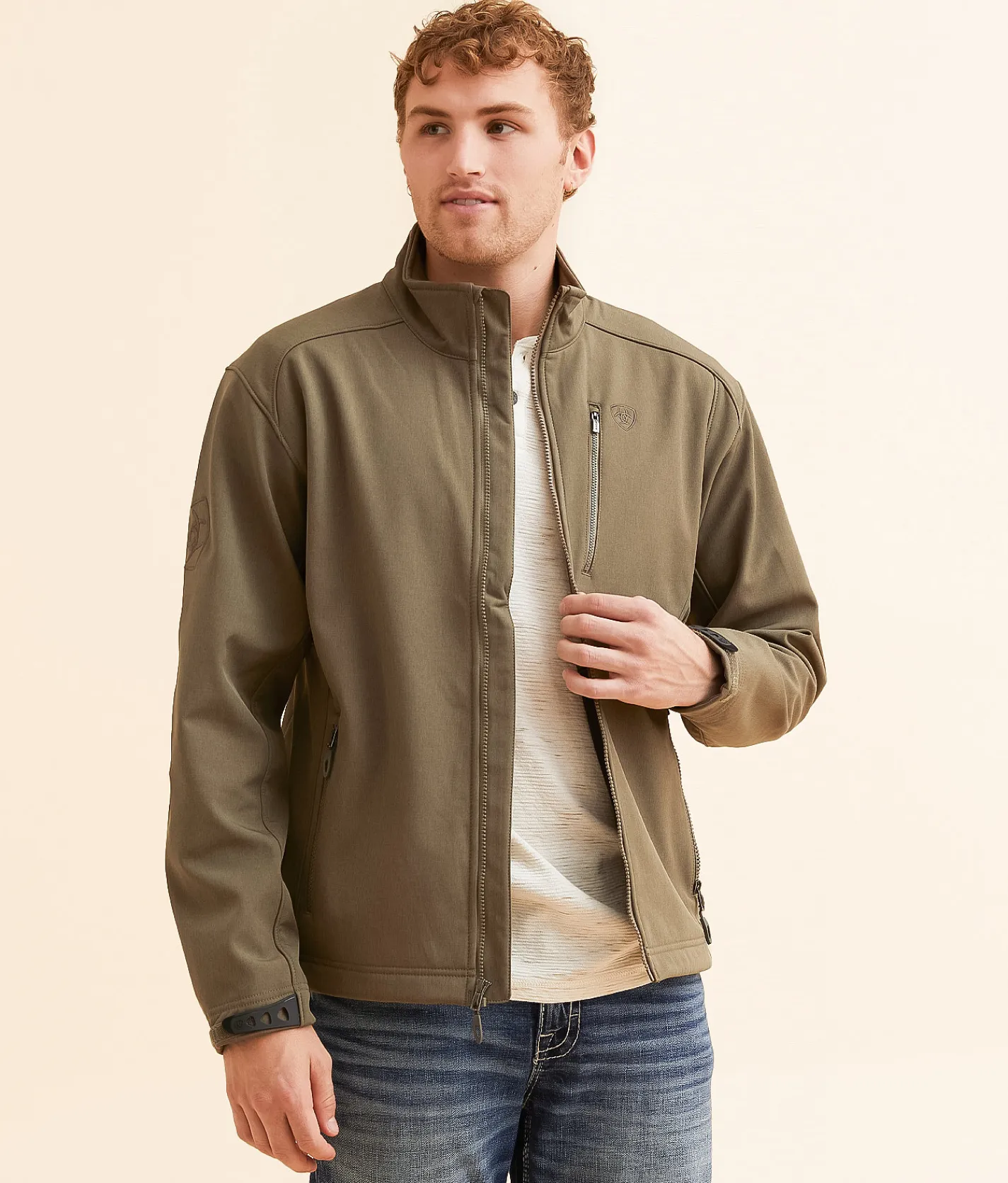 Ariat Logo 2.0 Softshell Jacket Crocodile Heather Discount