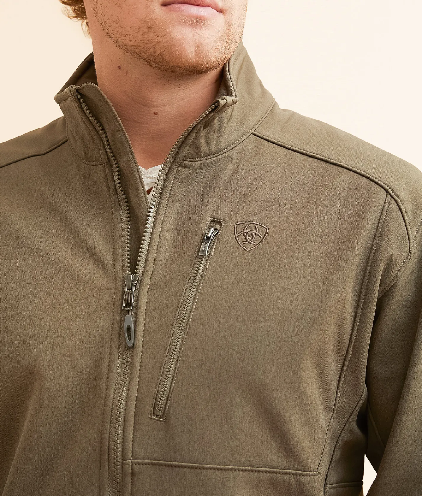 Ariat Logo 2.0 Softshell Jacket Crocodile Heather Discount