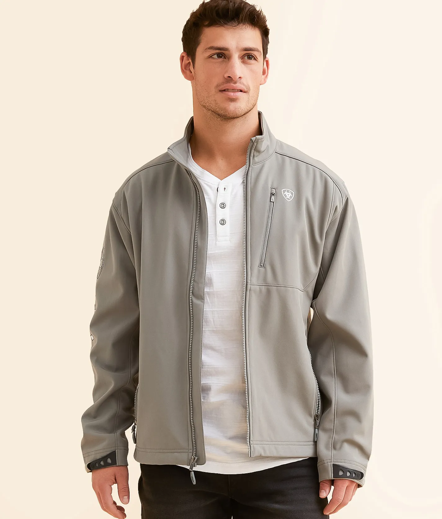 Ariat Logo 2.0 Softshell Jacket Jetty Grey Hot