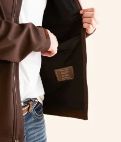 Ariat Logo 2.0 Softshell Jacket Coffee Bean Online
