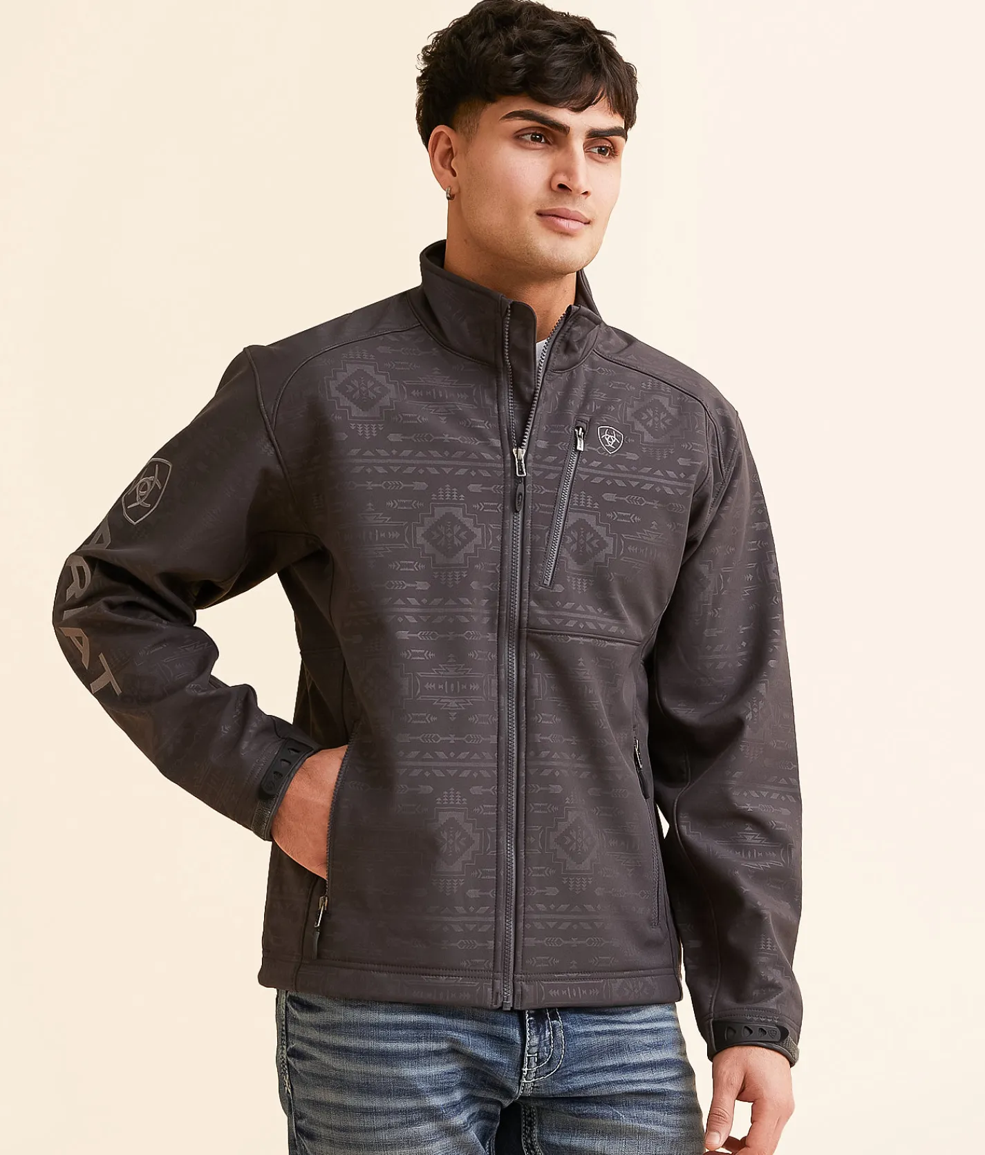 Ariat Logo 2.0 Softshell Jacket Phantom Emboss Outlet