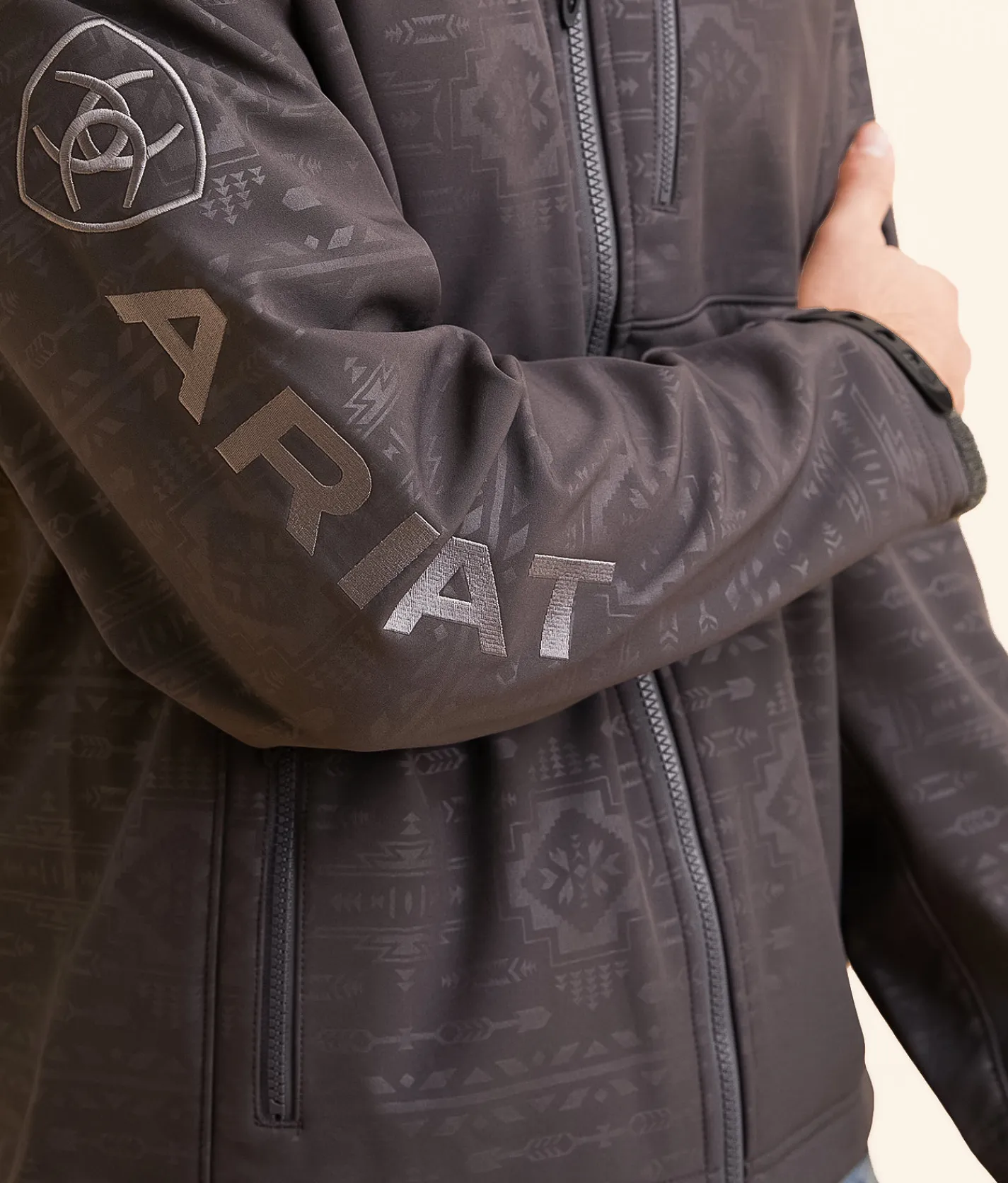 Ariat Logo 2.0 Softshell Jacket Phantom Emboss Outlet