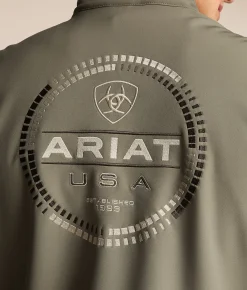 Tops|Coats & Jackets | Ariat Logo Softshell Vest Vetiver
