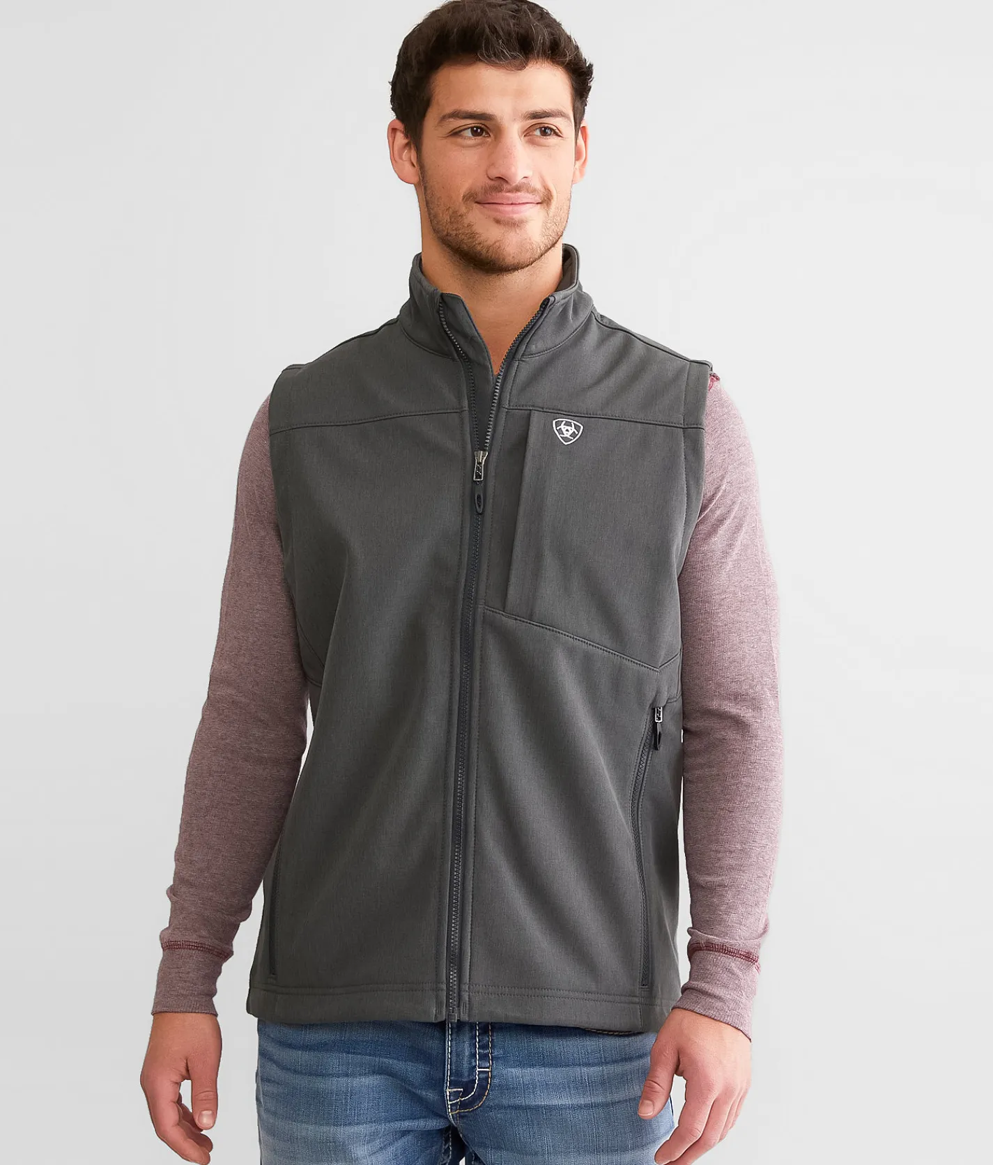 Coats & Jackets | Ariat Logo 2.0 Softshell Vest Charcoal