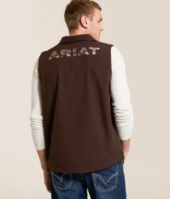 Coats & Jackets | Ariat Logo Softshell Vest Coffee Bean