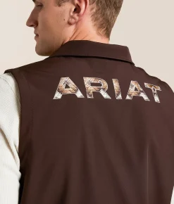 Coats & Jackets | Ariat Logo Softshell Vest Coffee Bean
