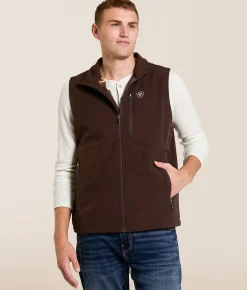 Coats & Jackets | Ariat Logo Softshell Vest Coffee Bean