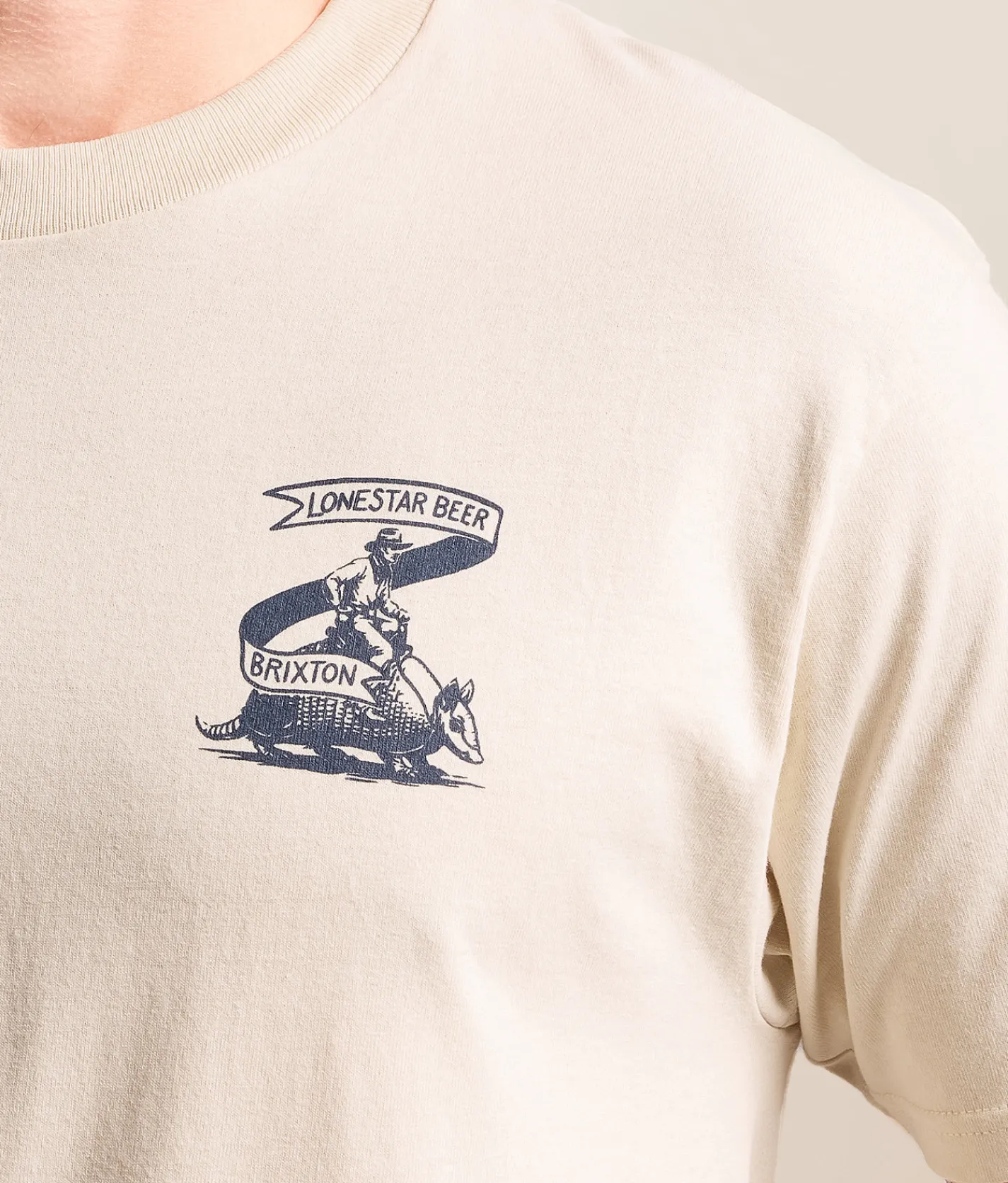 Brixton Lonestar Armadillo T-Shirt Cream Best
