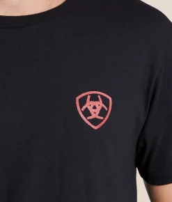 Tops|Graphic T-Shirts | Ariat Longhorn Always T-Shirt Black