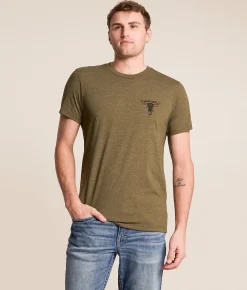 Ariat Longhorn Gritness T-Shirt Military Green Best