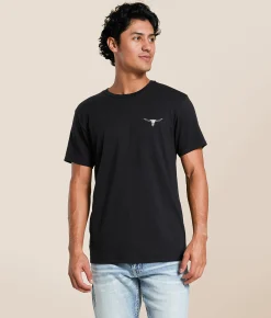 Ariat Longhorn Lockup T-Shirt Black Clearance