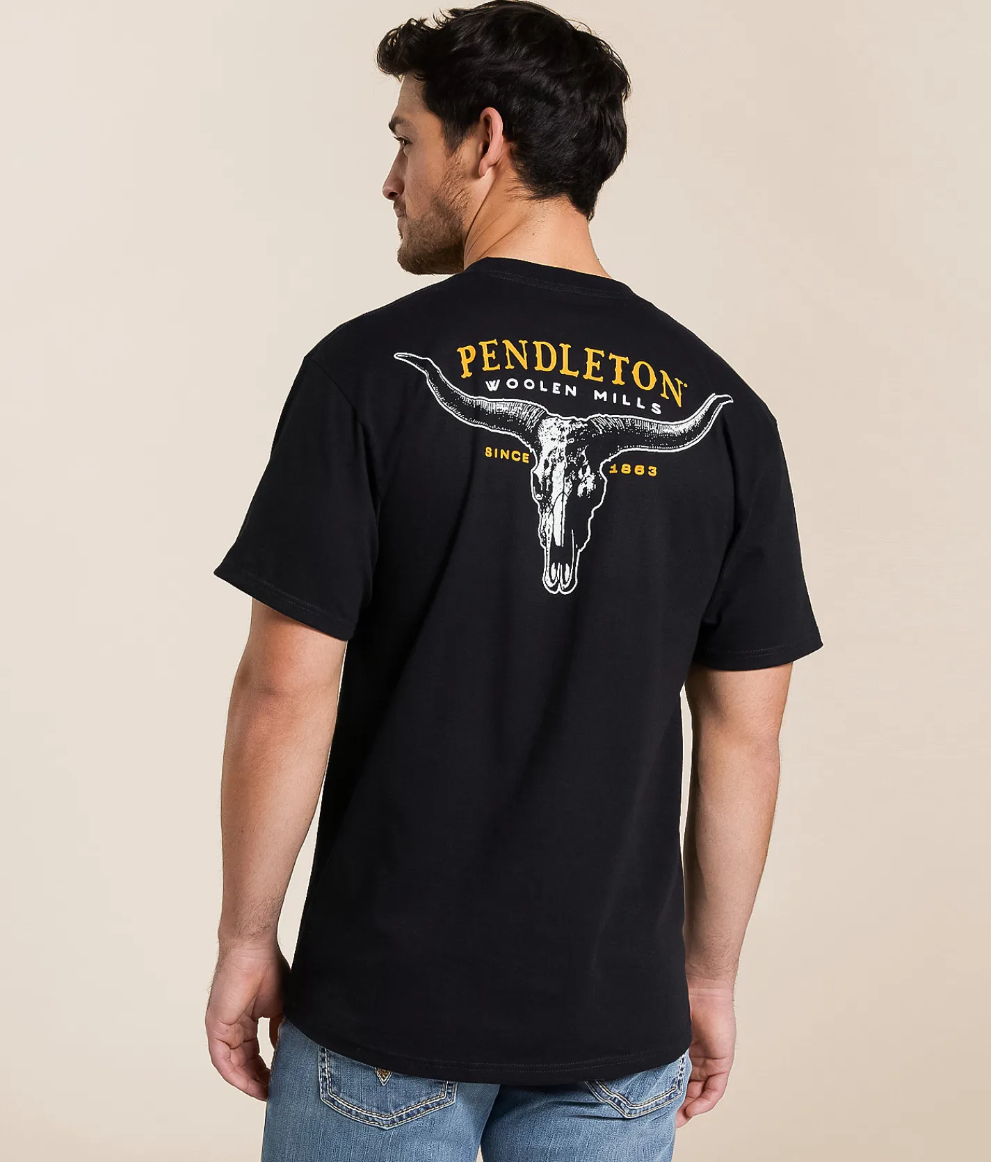 Pendleton Longhorn T-Shirt Java Best