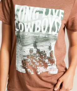 Tops | Wrangler® Long Live Cowboys T-Shirt Cacao Nibs Heather
