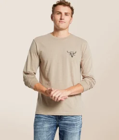 Tops | Ariat Longmount T-Shirt Brindle Heather