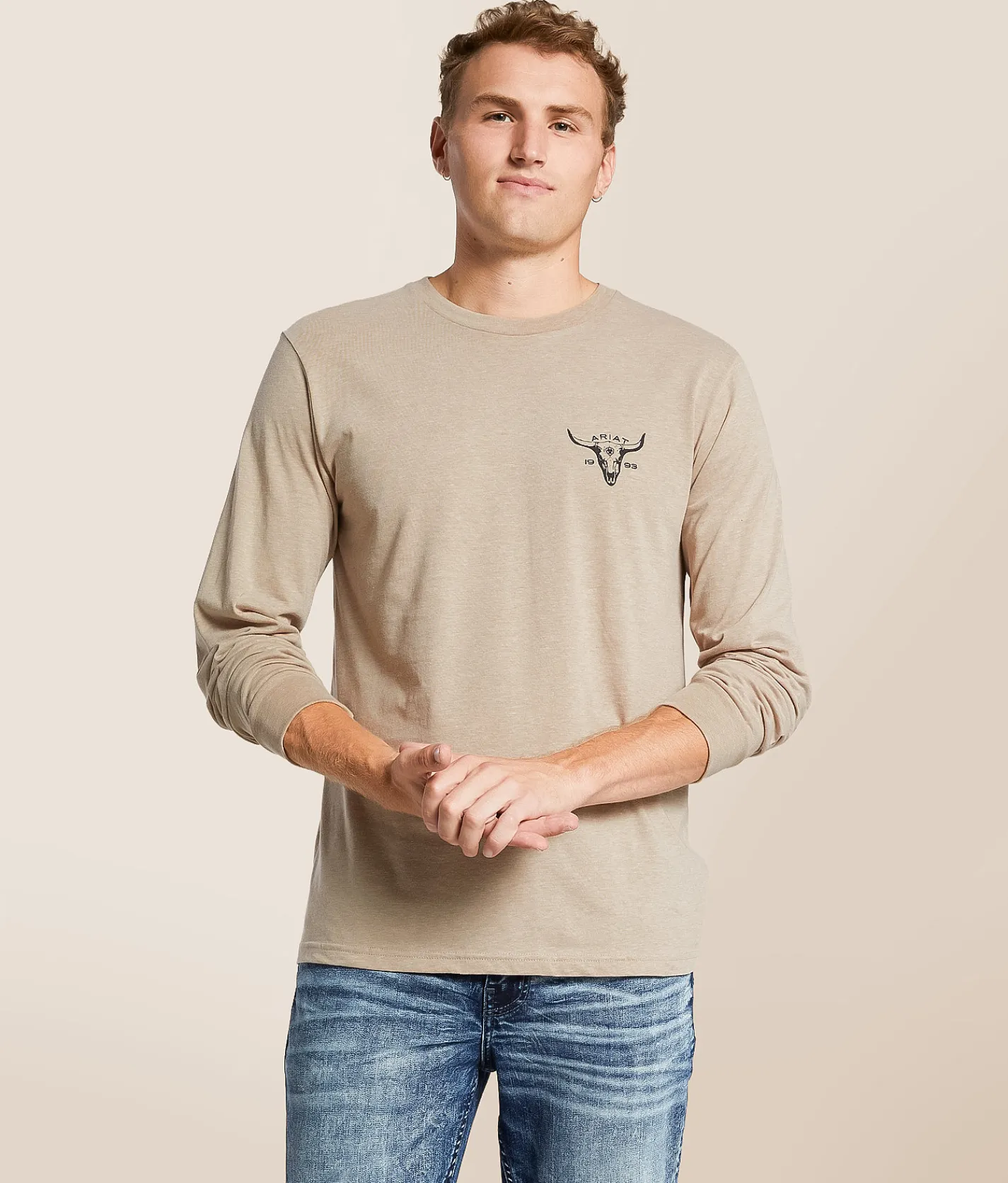 Ariat Longmount T-Shirt Brindle Heather Best