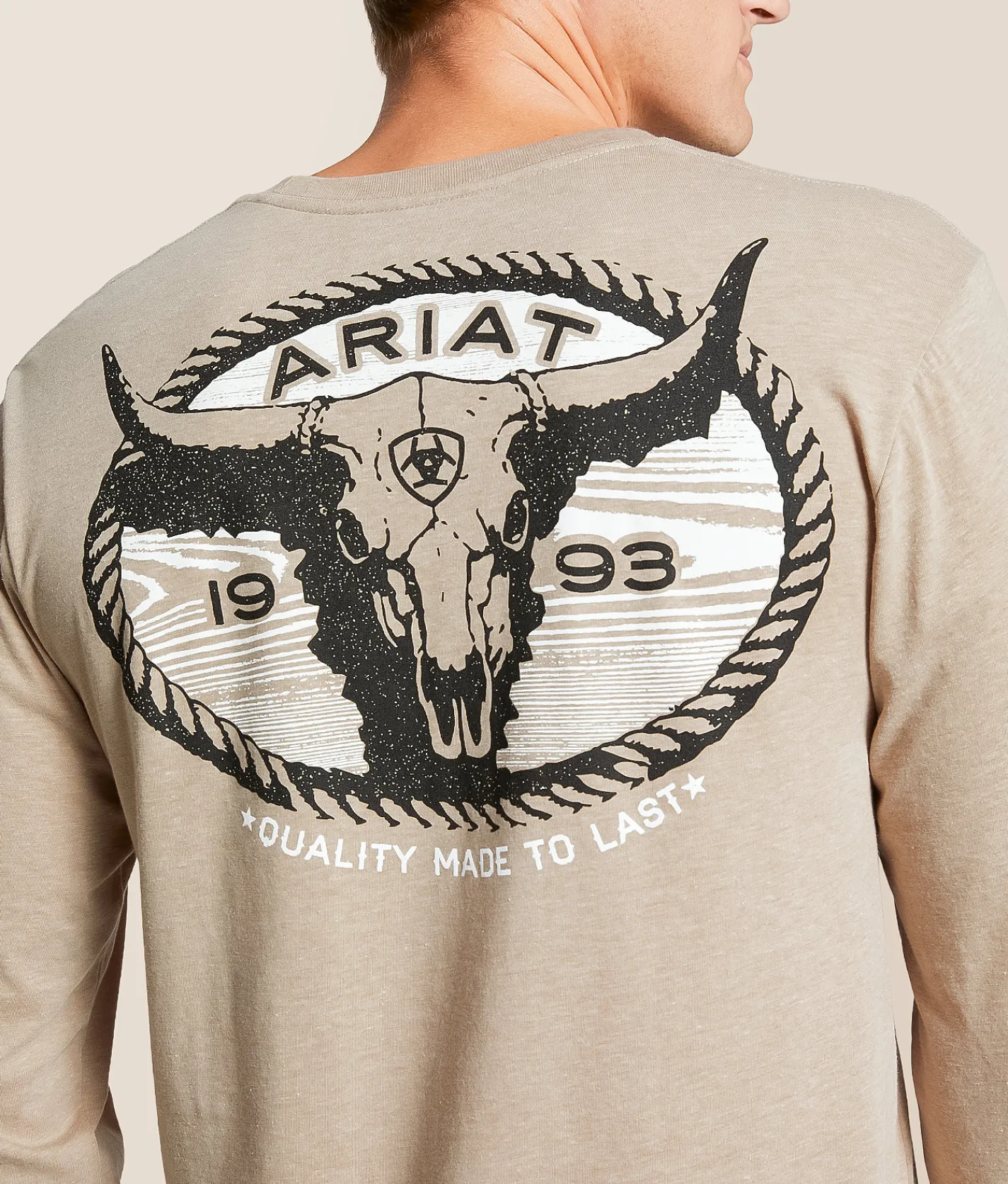 Ariat Longmount T-Shirt Brindle Heather Best