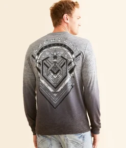 American Fighter Longrun T-Shirt Heather Grey Hot