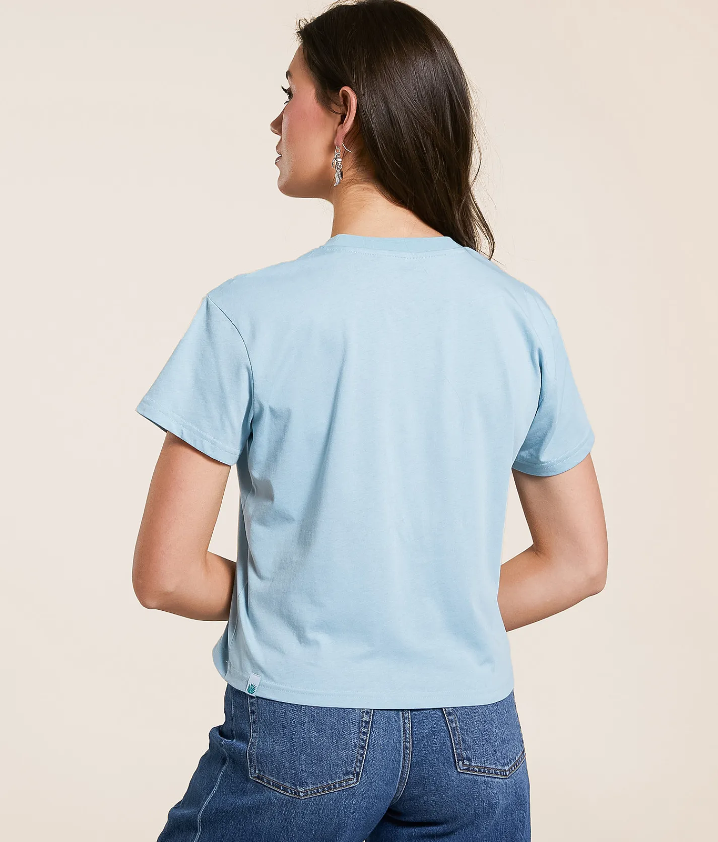Tops | Sendero Provisions Co. Long Stings Cropped T-Shirt Sterling Blue