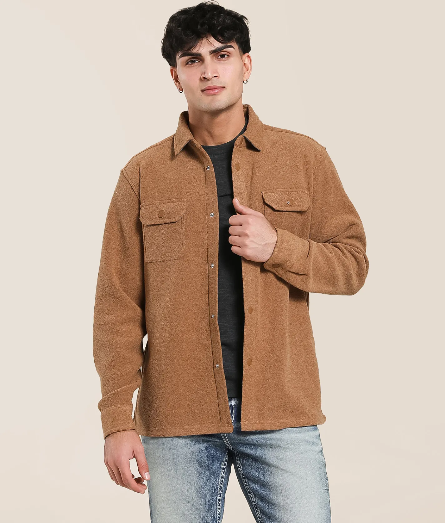 Tops | Vissla Looper French Terry Shirt Rubber