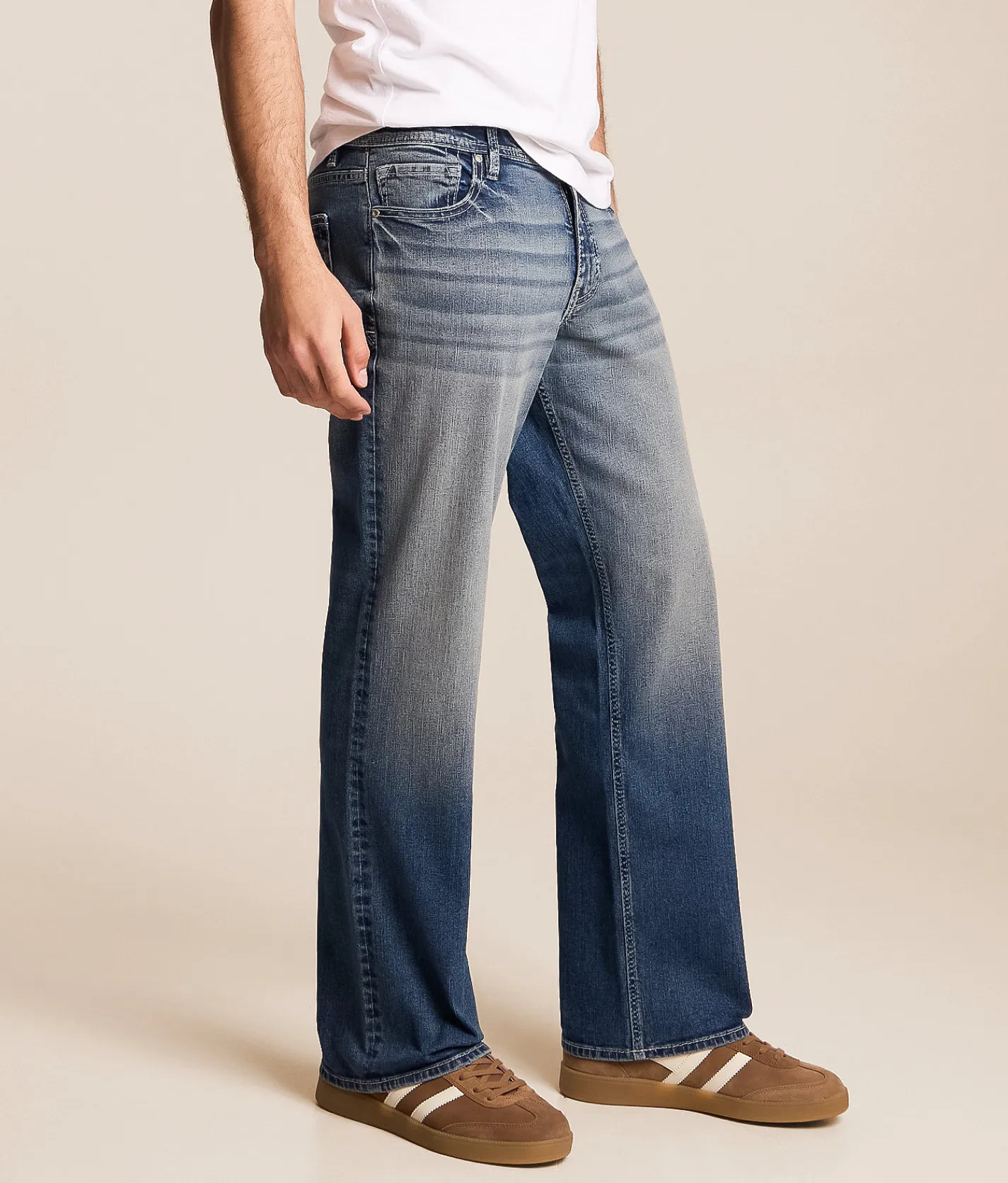 Reclaim Loose Straight Stretch Jean Hugo Clearance